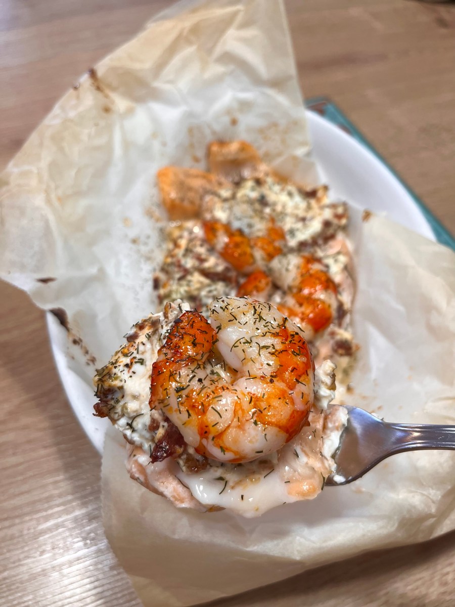 Salmón jugoso con queso&nbsp;crema